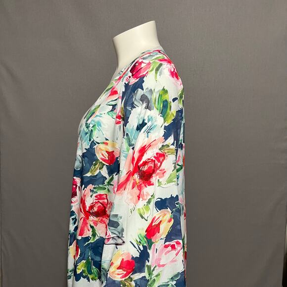 Plum Pretty Sugar Floral Open Front Robe Size Small/Medium - Picture 5 of 11